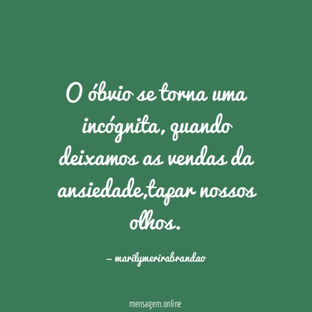O óbvio se torna uma incógnita