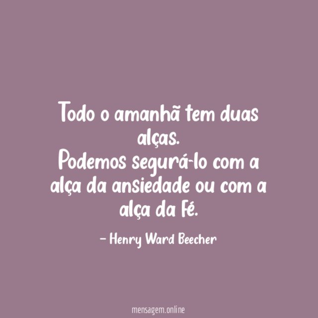 Todo o amanhã tem duas alças
