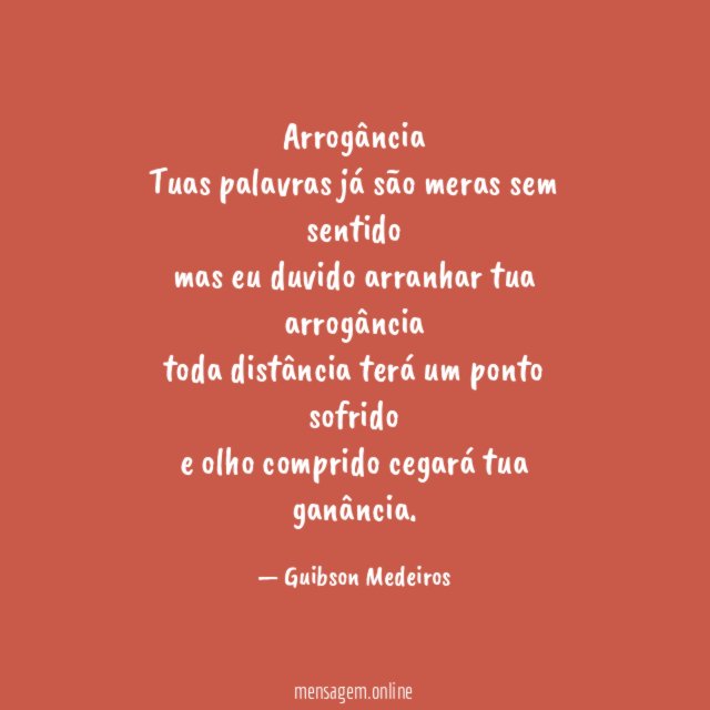 Arrogância