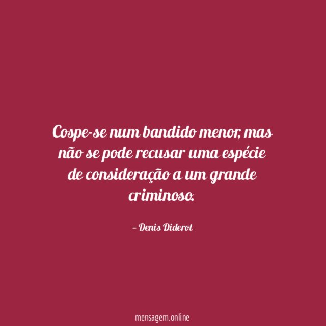 Cospe-se num bandido menor