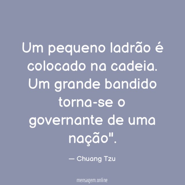 Um pequeno ladrão é colocado na cadeia