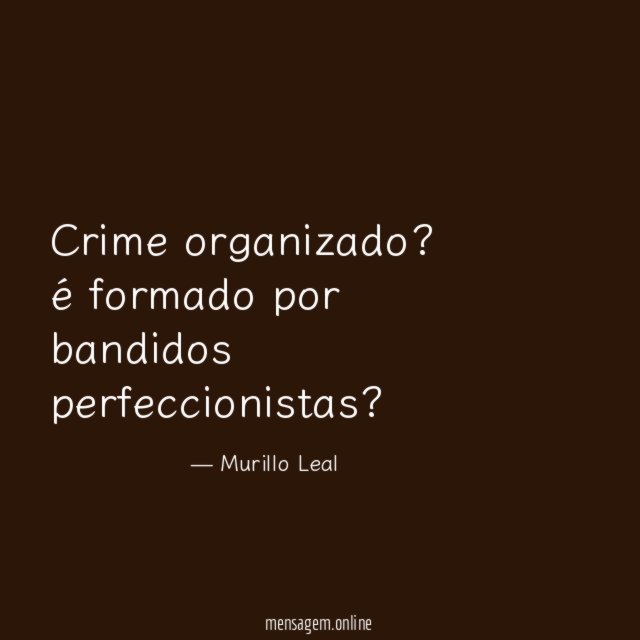 Crime organizado