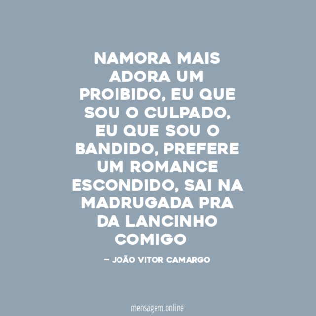 NAMORA MAIS ADORA UM PROIBIDO