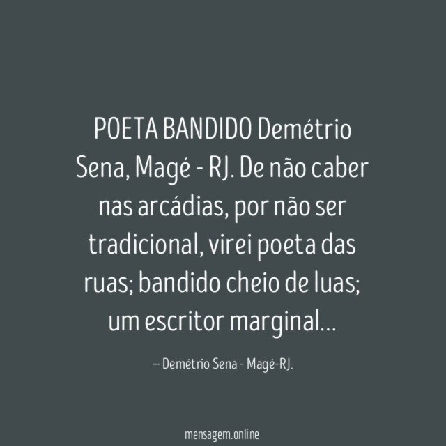 POETA BANDIDO
