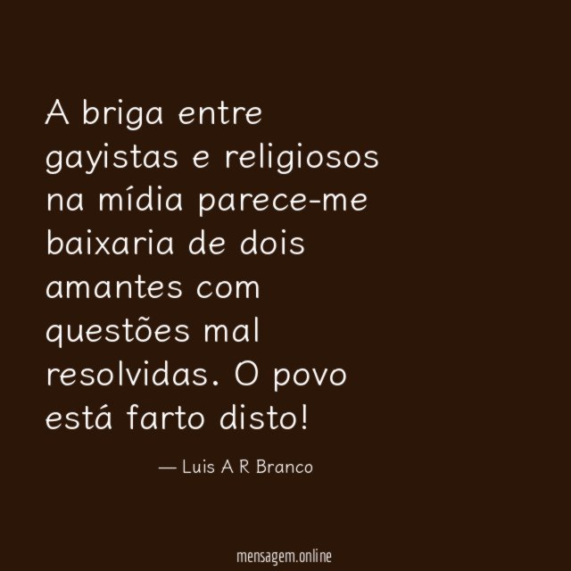 A briga entre gayistas e religiosos na mídia