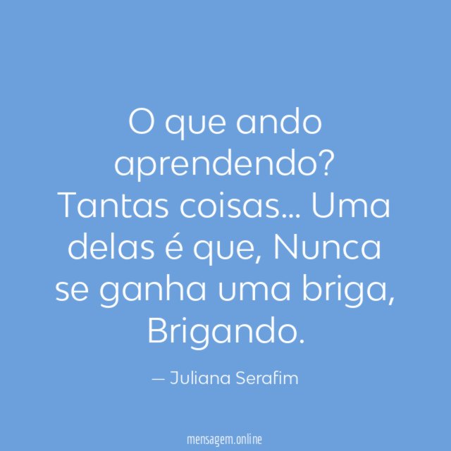 O que ando aprendendo