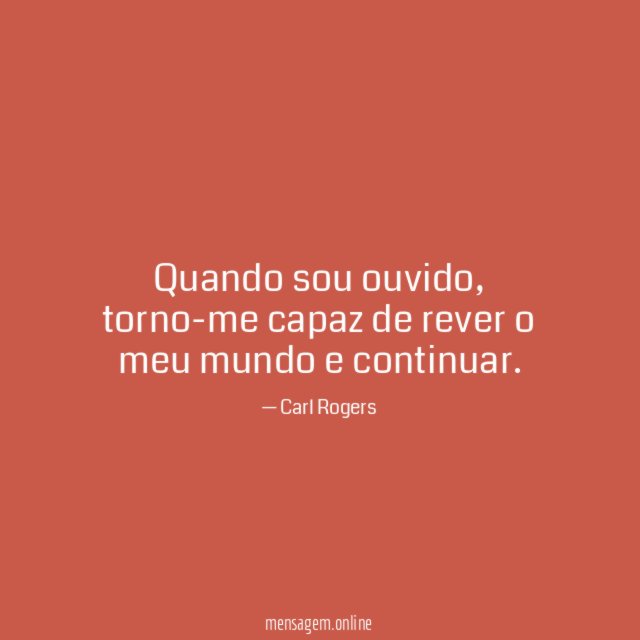 Quando sou ouvido