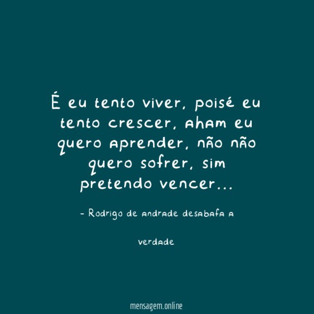 É eu tento viver
