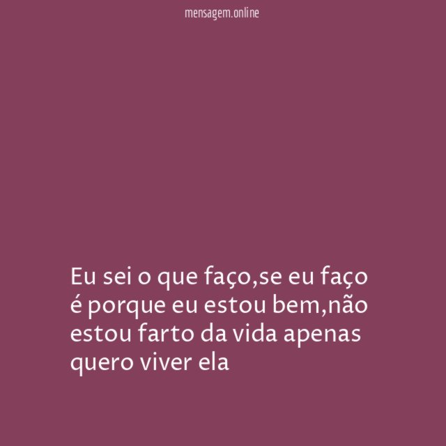 Eu sei o que faço