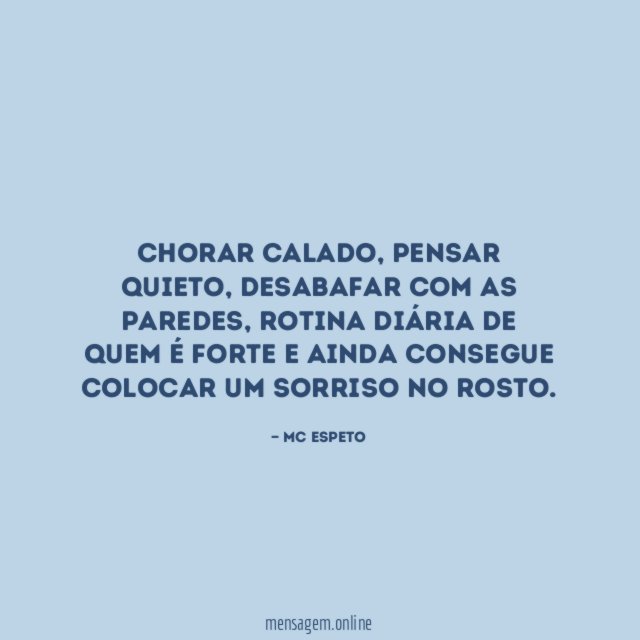 Chorar calado