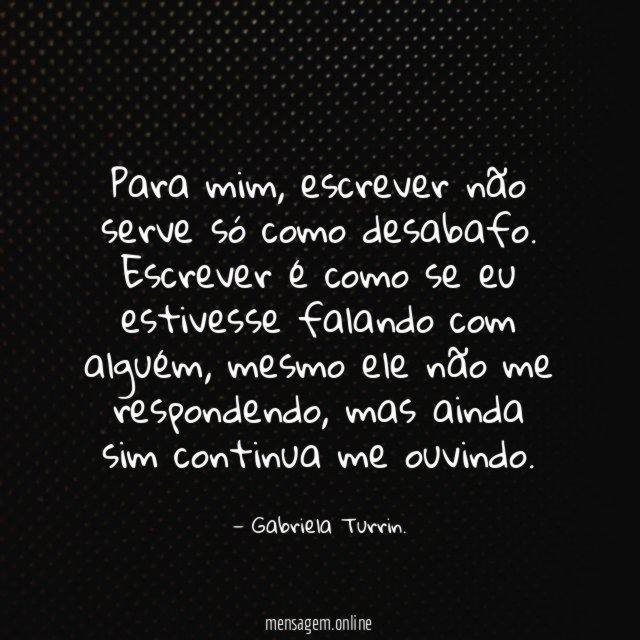 Para mim