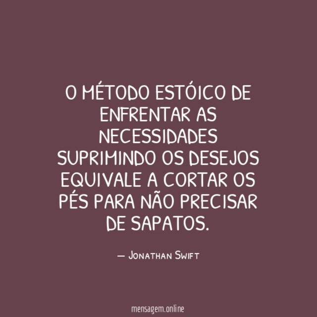 O método estóico de enfrentar as necessidades suprimindo