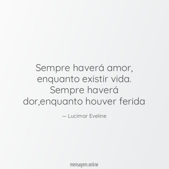 Sempre haverá amor