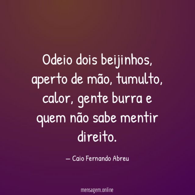 Odeio dois beijinhos