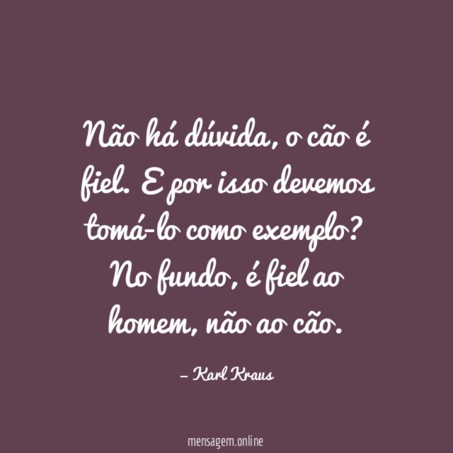 Não há dúvida