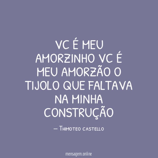 Vc é meu amorzinho vc é meu amorzão