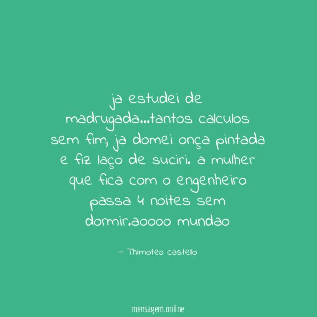 ja estudei de madrugada