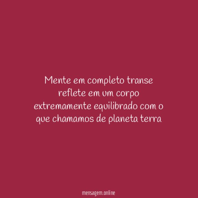 Mente em completo transe reflete em um corpo