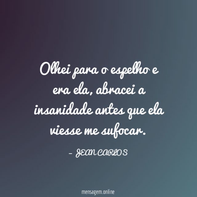 Olhei para o espelho e era ela