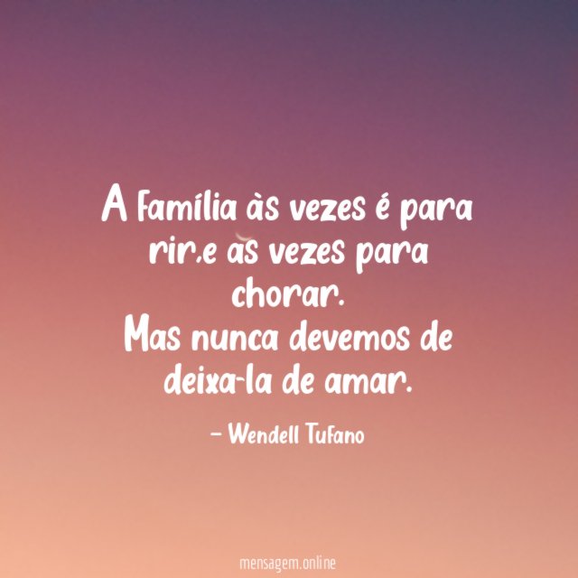 A família às vezes é para rir
