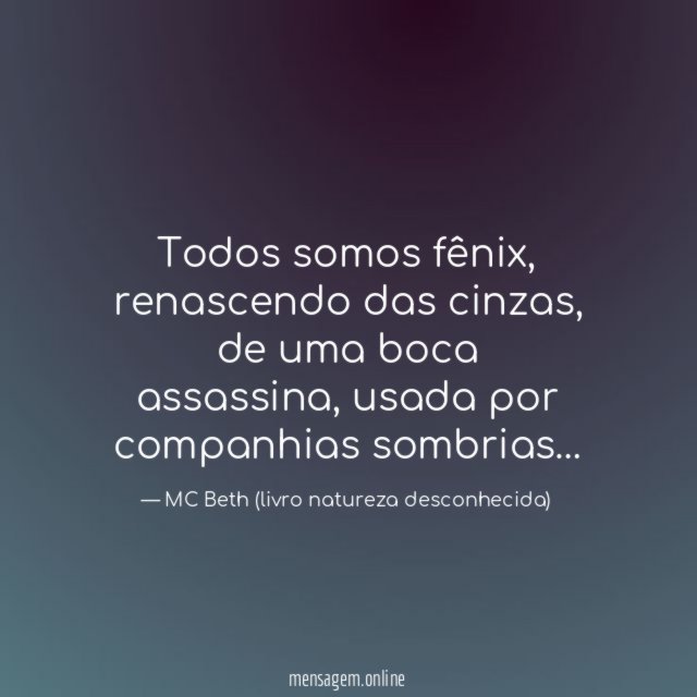 Todos somos fênix
