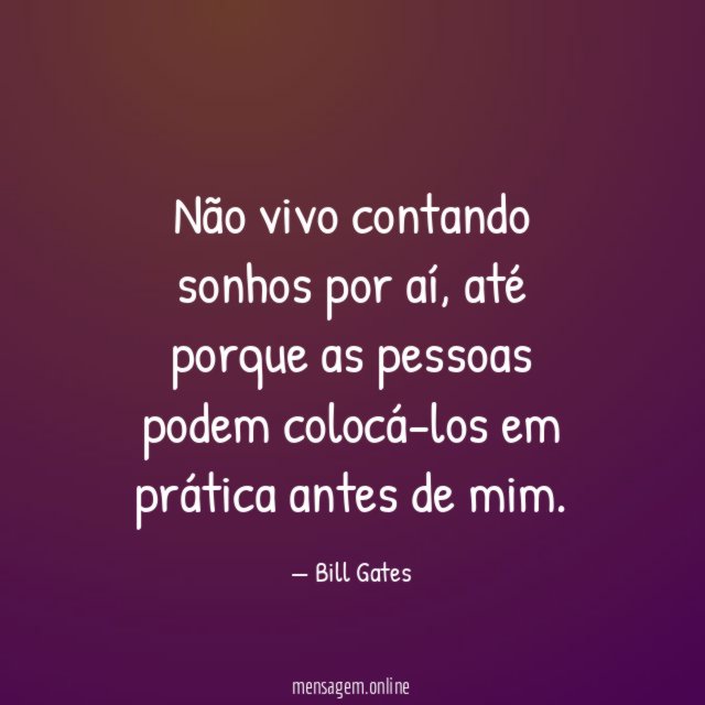 Não vivo contando sonhos por aí