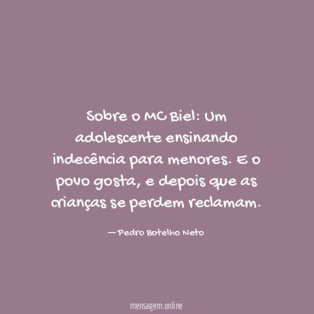 Sobre o MC Biel