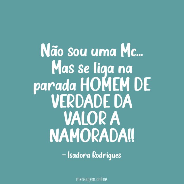 Não sou uma Mc
