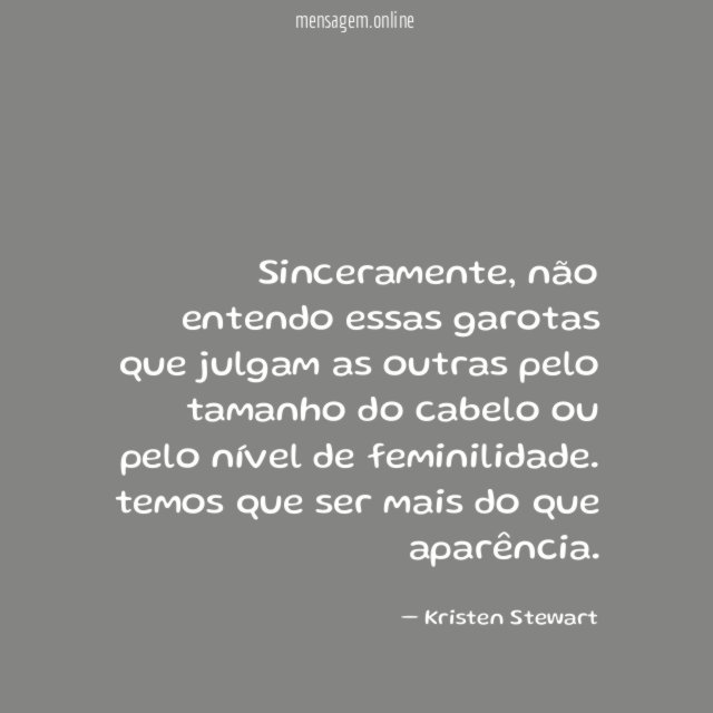 Sinceramente
