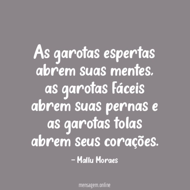 As garotas espertas abrem suas mentes