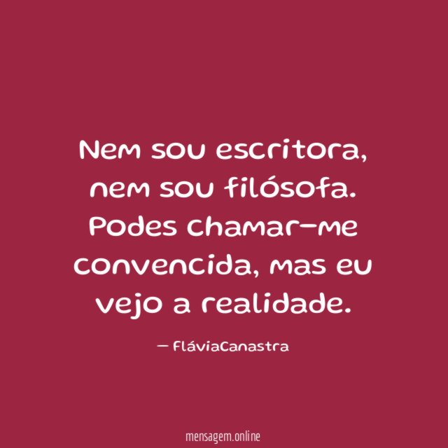 Nem sou escritora
