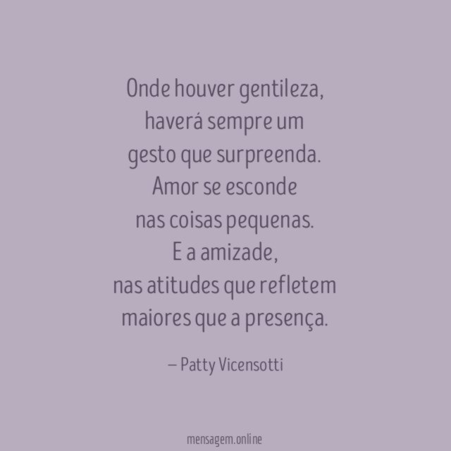 Onde houver gentileza