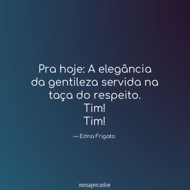 Pra hoje