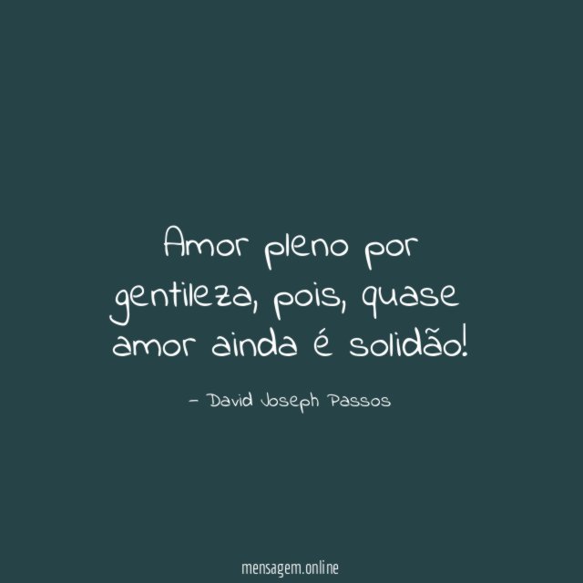 Amor pleno por gentileza