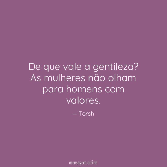 De que vale a gentileza