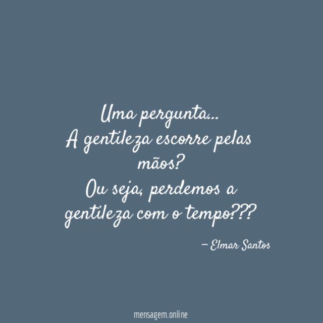 Uma pergunta