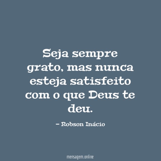 Seja sempre grato