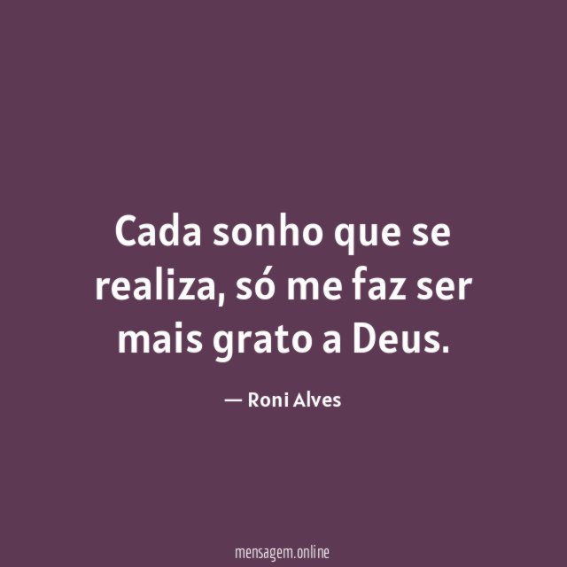 Cada sonho que se realiza