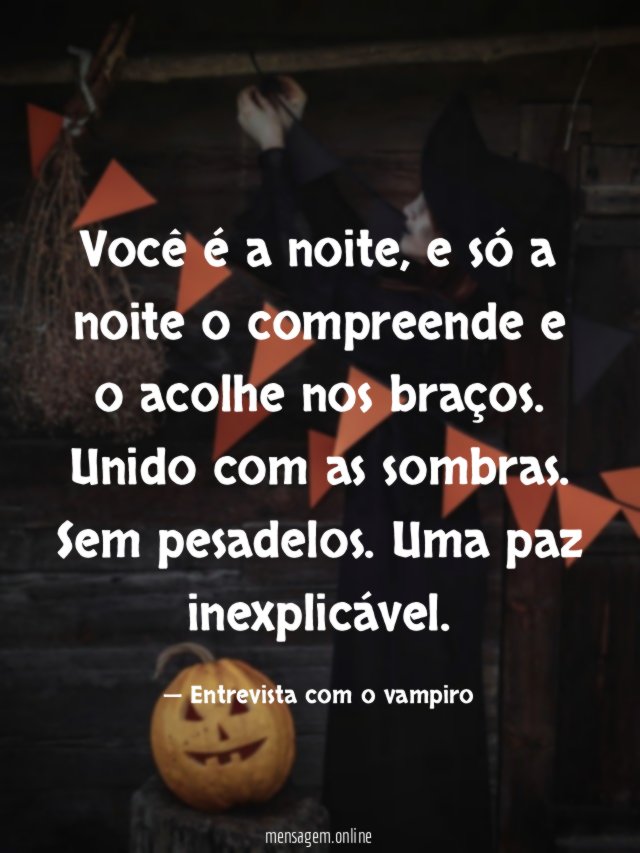 Você é a noite