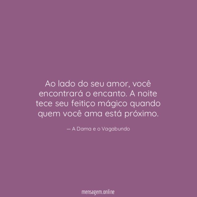 Ao lado do seu amor