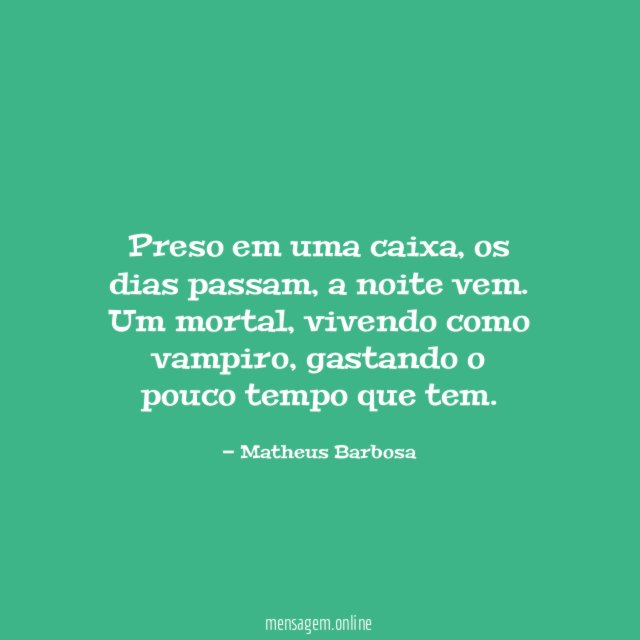 Preso em uma caixa
