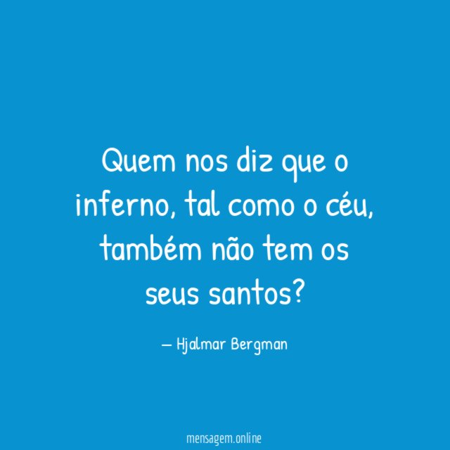 Quem nos diz que o inferno