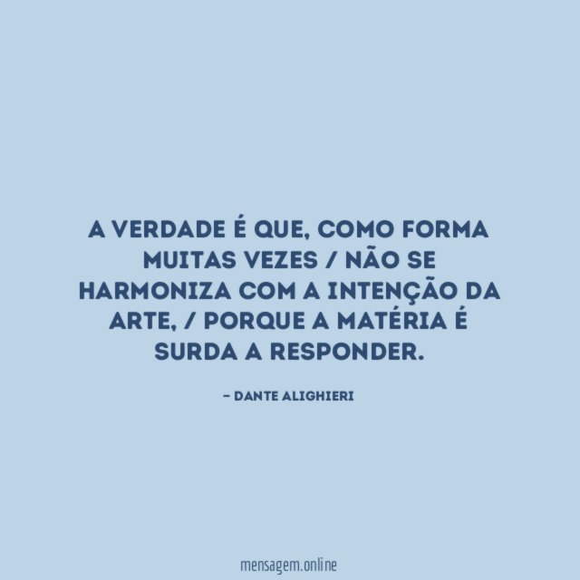 A verdade é que