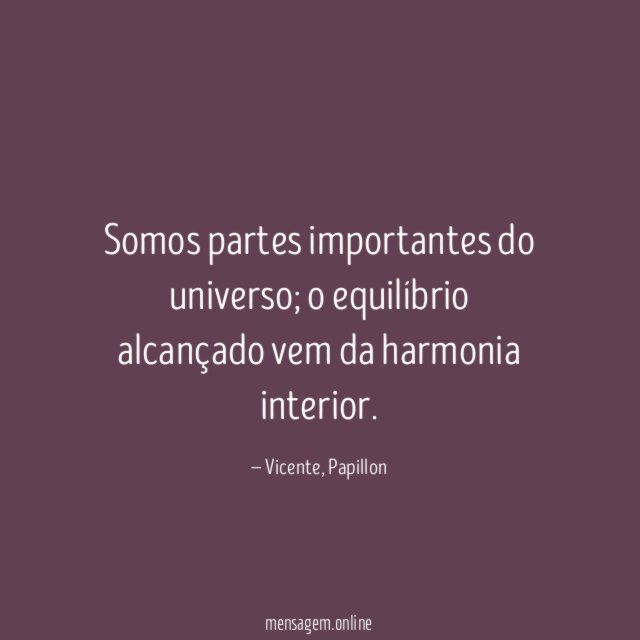Somos partes importantes do universo