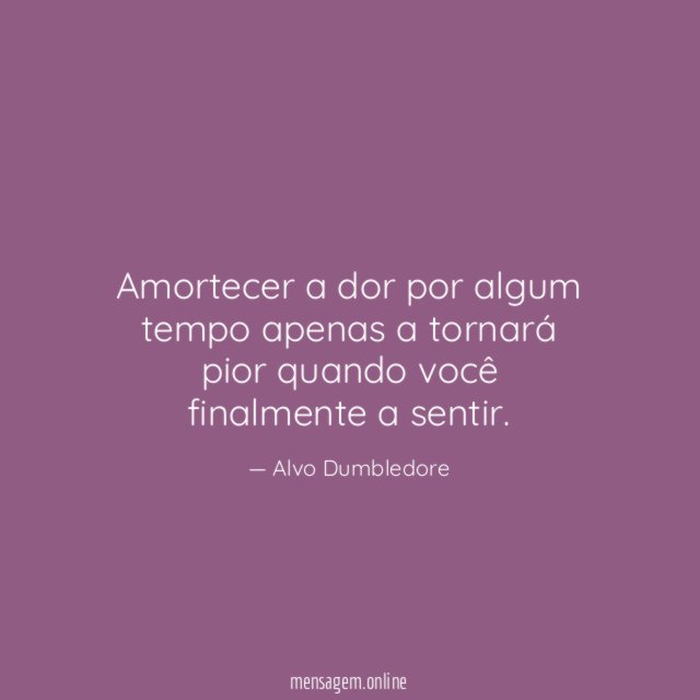 Amortecer a dor por algum tempo apenas a