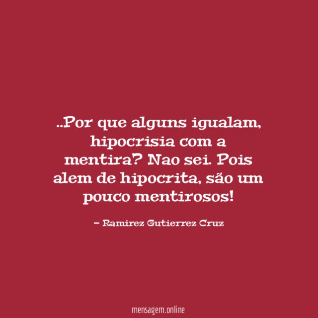 Por que alguns igualam