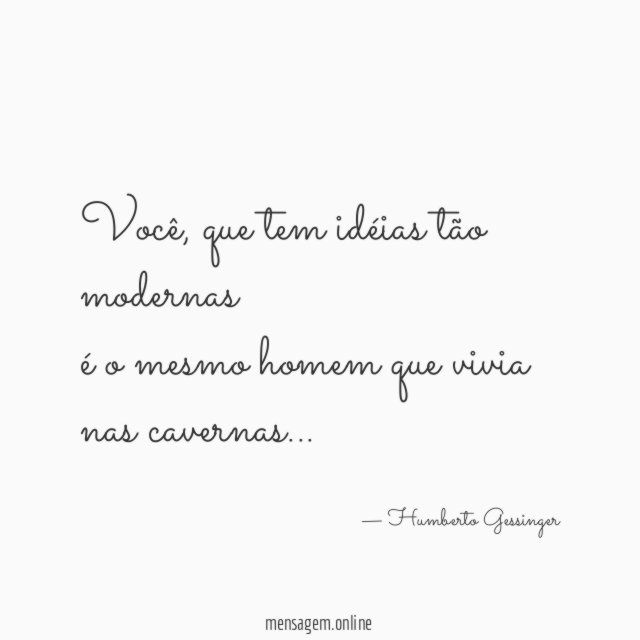 Você