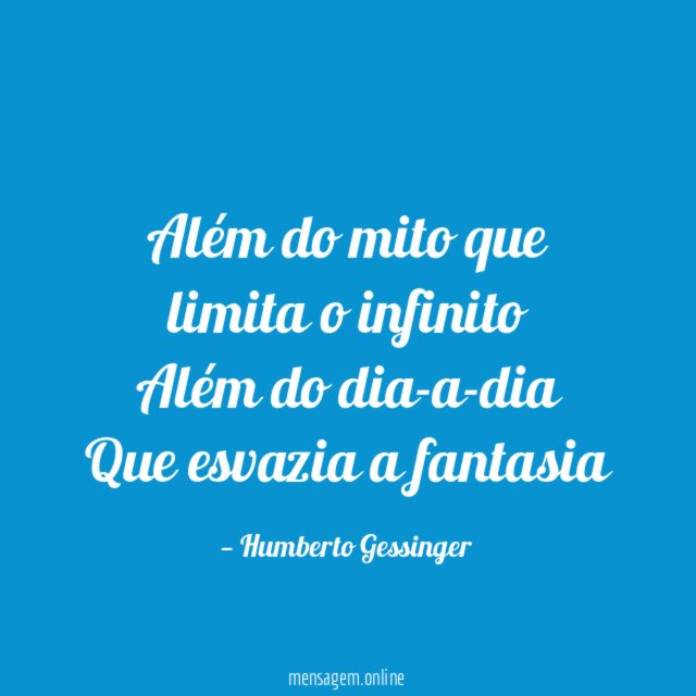 Além do mito que limita o infinito Além do