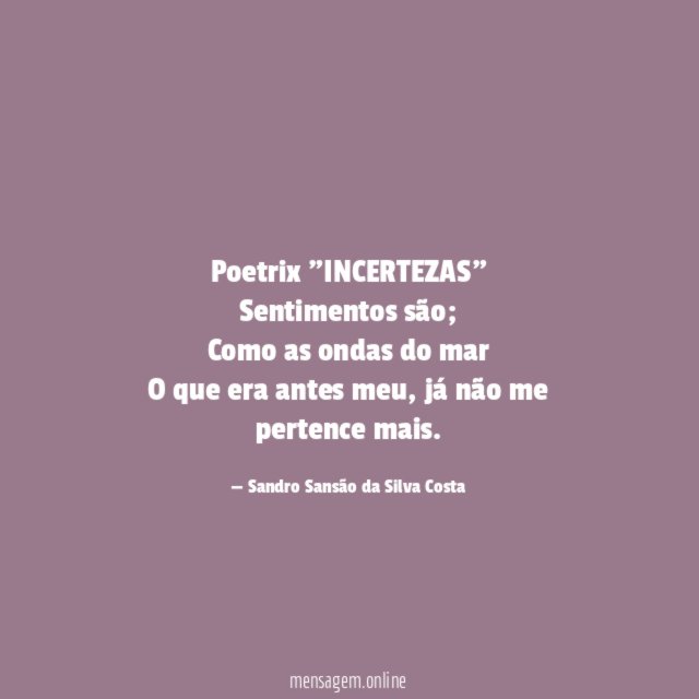 Poetrix "INCERTEZAS"