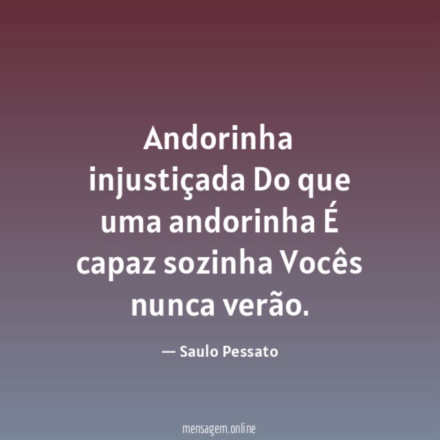 Andorinha injustiçada